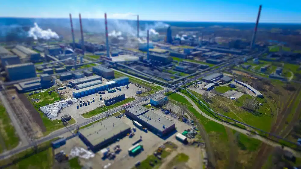 Darwinheat factory aerial view